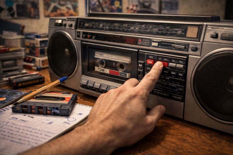 La cinta grabada de la radio: el arte de esperar la canción