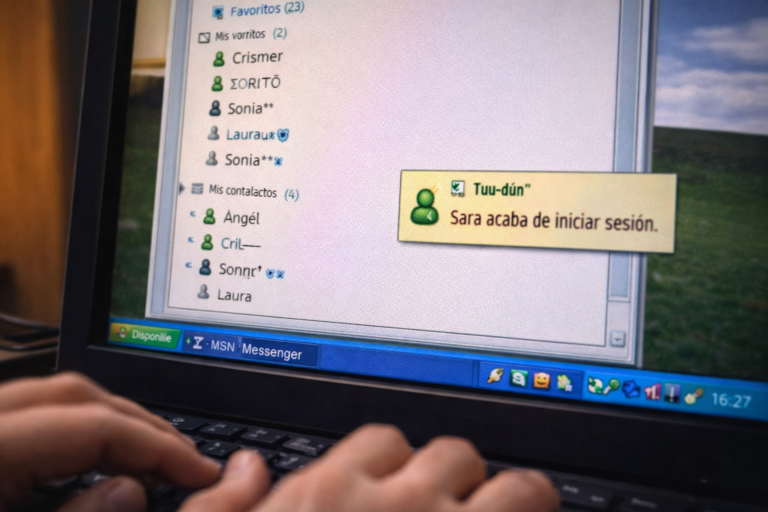 El MSN Messenger: esperar que se conectara “esa” persona